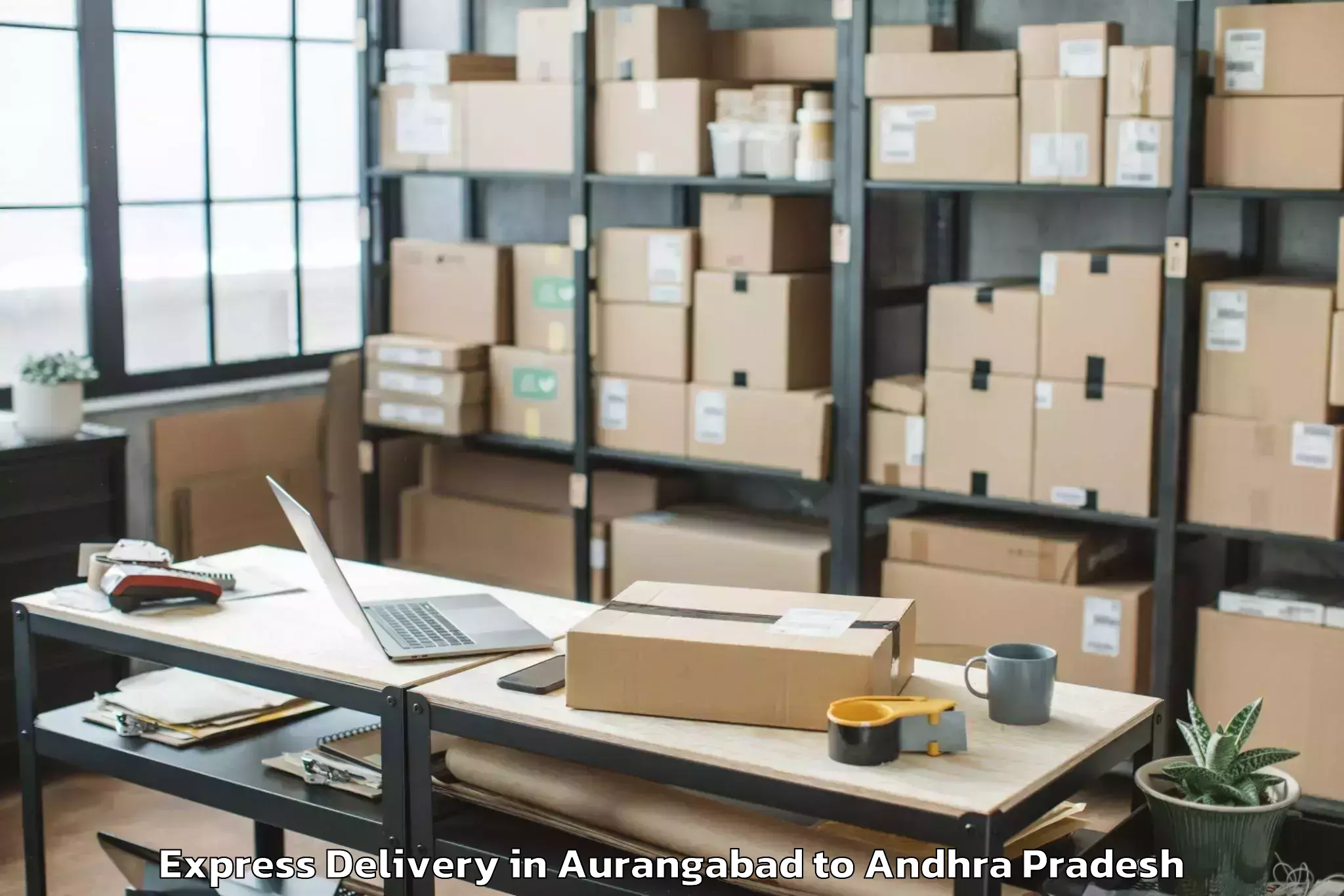 Top Aurangabad to Chejerla Express Delivery Available